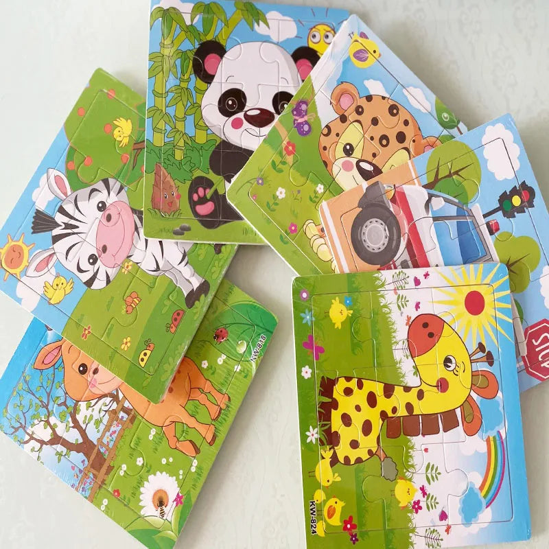 Wooden Puzzle Set for Toddlers