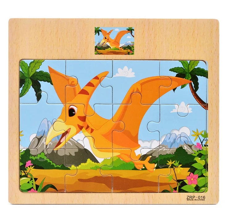 Wooden Puzzle Set for Toddlers