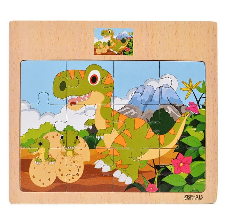 Wooden Puzzle Set for Toddlers