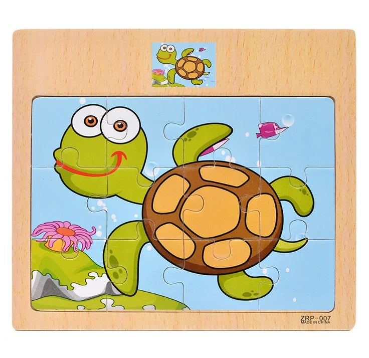 Wooden Puzzle Set for Toddlers