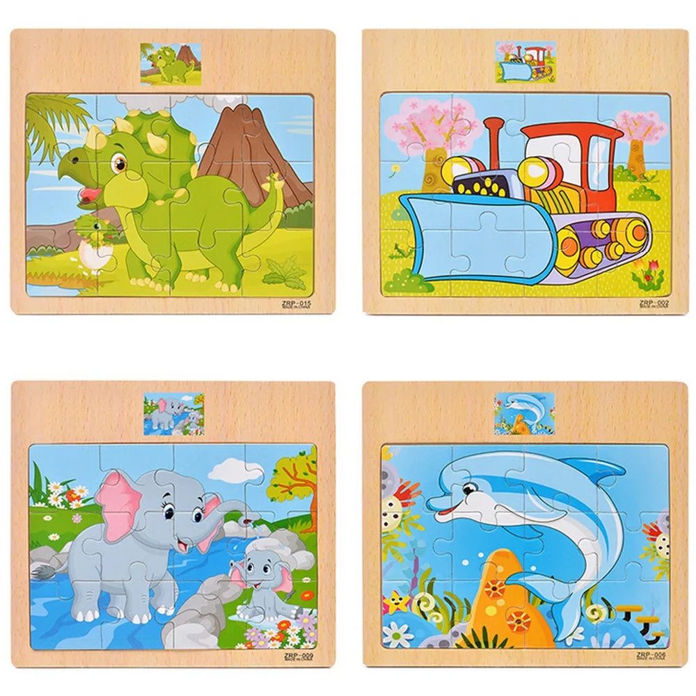 Wooden Puzzle Set for Toddlers