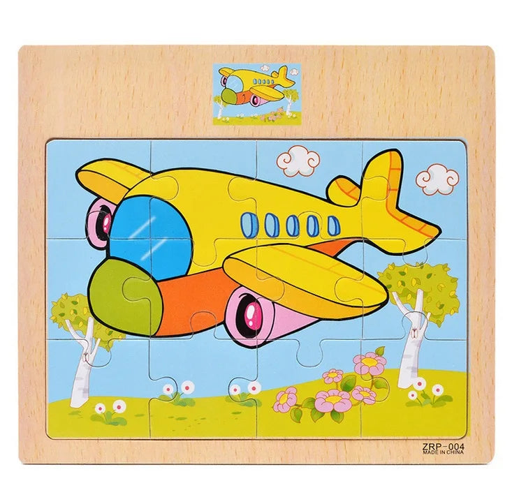 Wooden Puzzle Set for Toddlers
