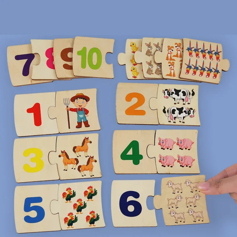 Wooden Math Puzzle for Toddlers