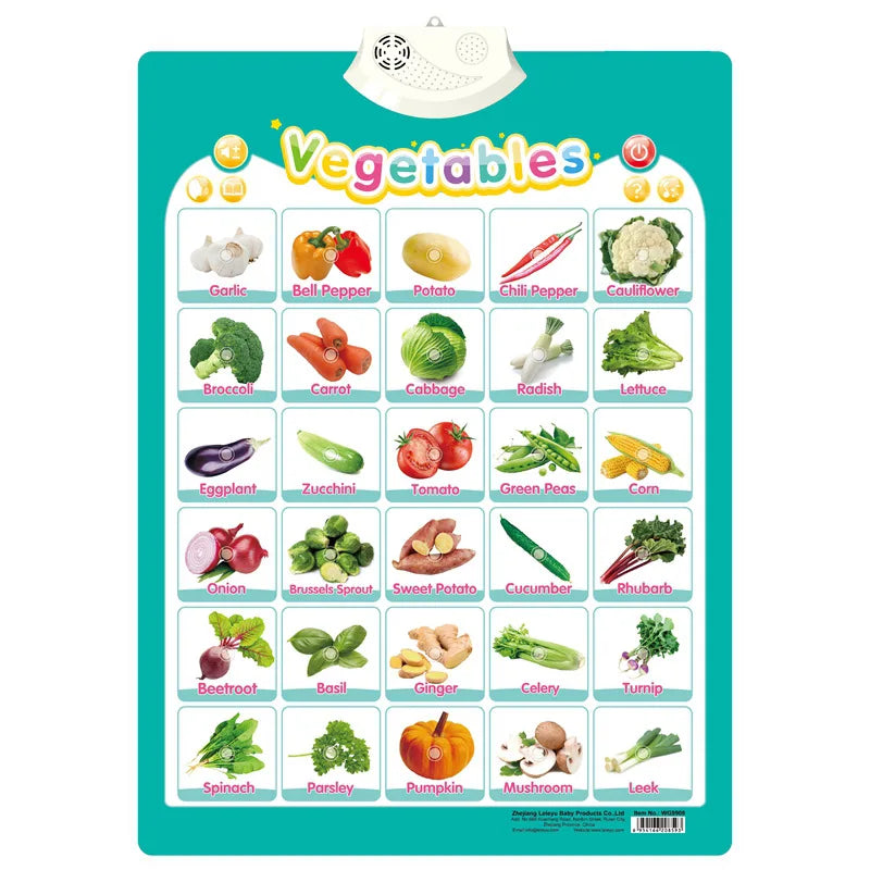 Fun Learning ABC & 123 Music Poster for Kids