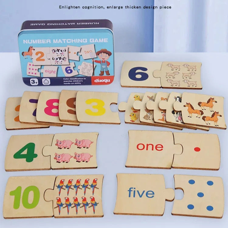 Wooden Math Puzzle for Toddlers