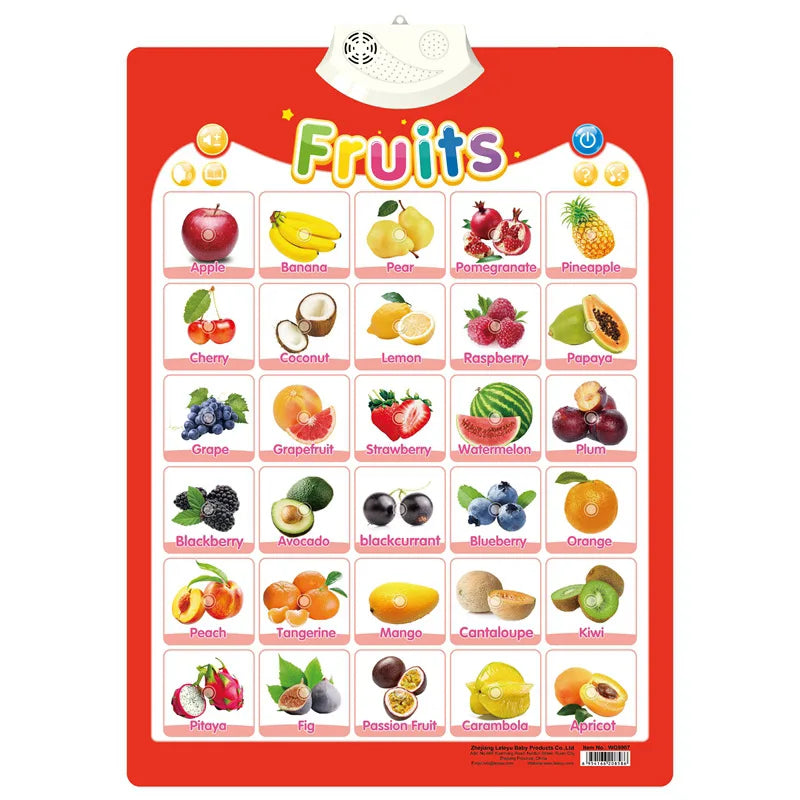 Fun Learning ABC & 123 Music Poster for Kids