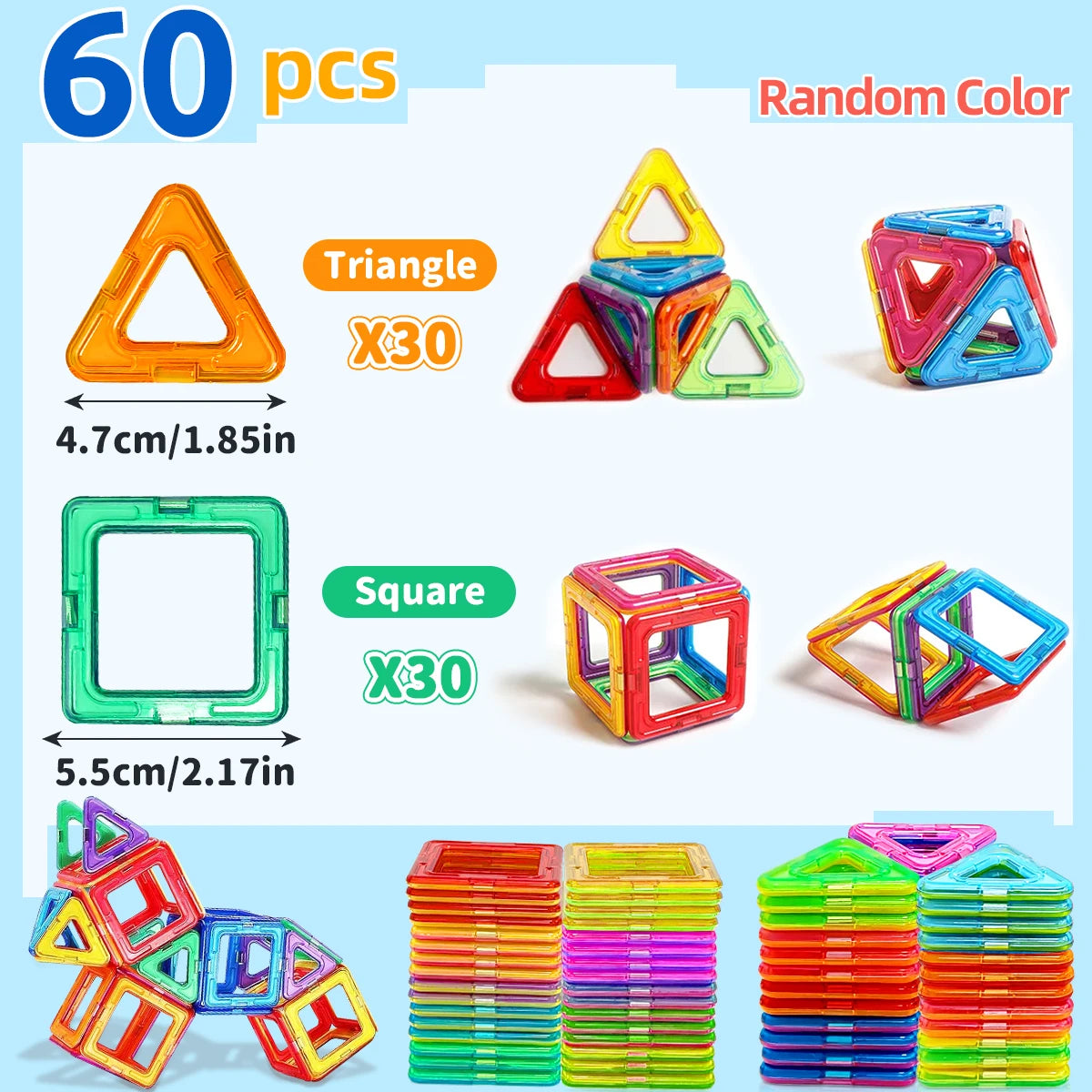 Magnetic STEM Blocks for Kids – Creative Learning Toy