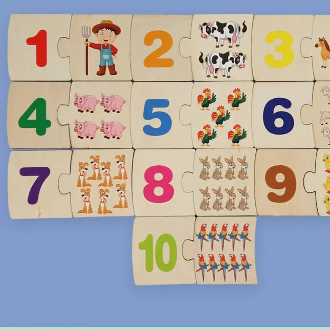 Wooden Math Puzzle for Toddlers