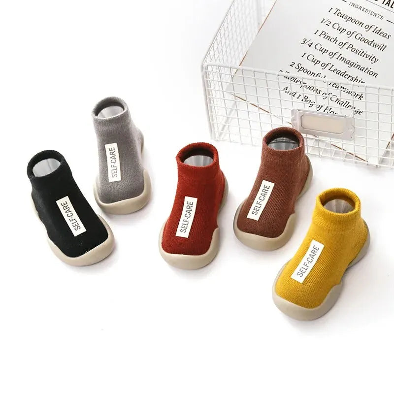 Soft Rubber Sole Baby Walker Shoes