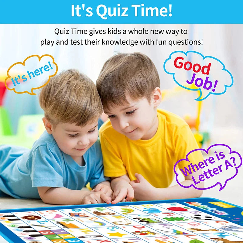 Fun Learning ABC & 123 Music Poster for Kids
