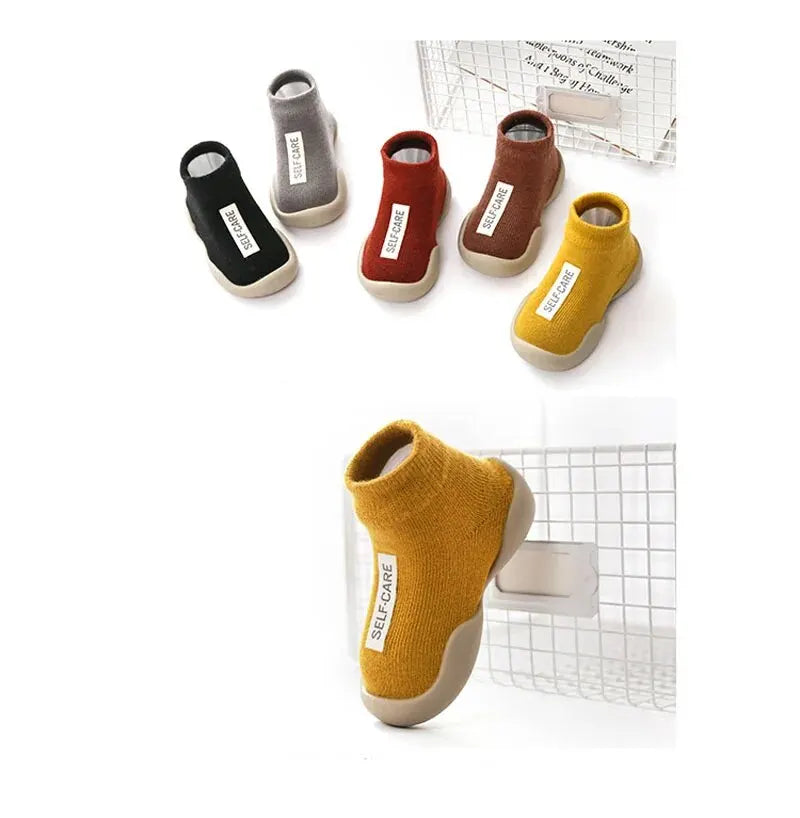 Soft Rubber Sole Baby Walker Shoes
