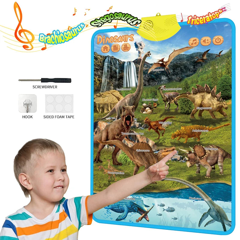 Fun Learning ABC & 123 Music Poster for Kids