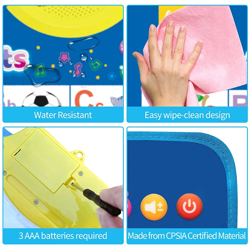 Fun Learning ABC & 123 Music Poster for Kids