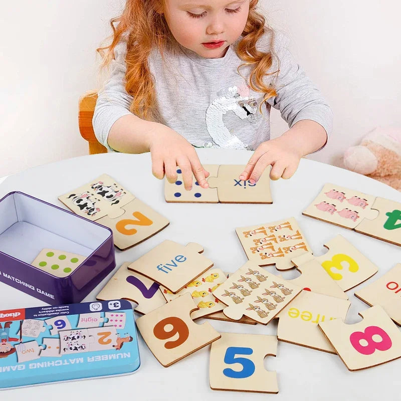 Wooden Math Puzzle for Toddlers