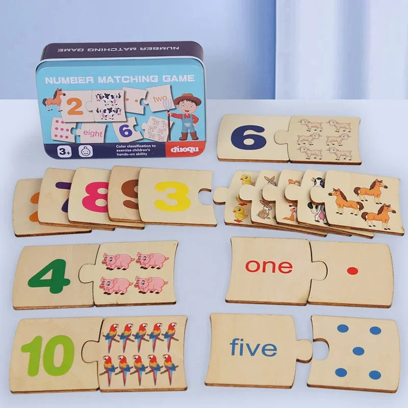 Wooden Math Puzzle for Toddlers