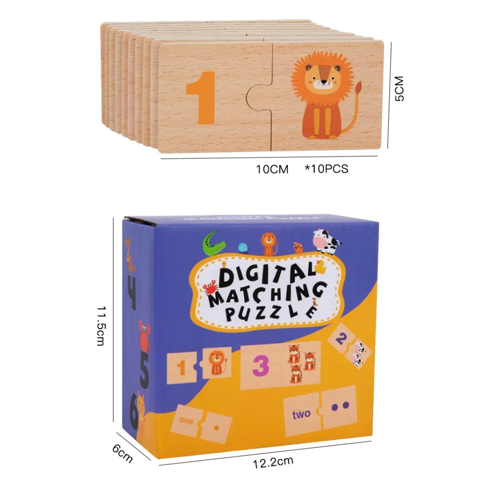 Wooden Math Puzzle for Toddlers