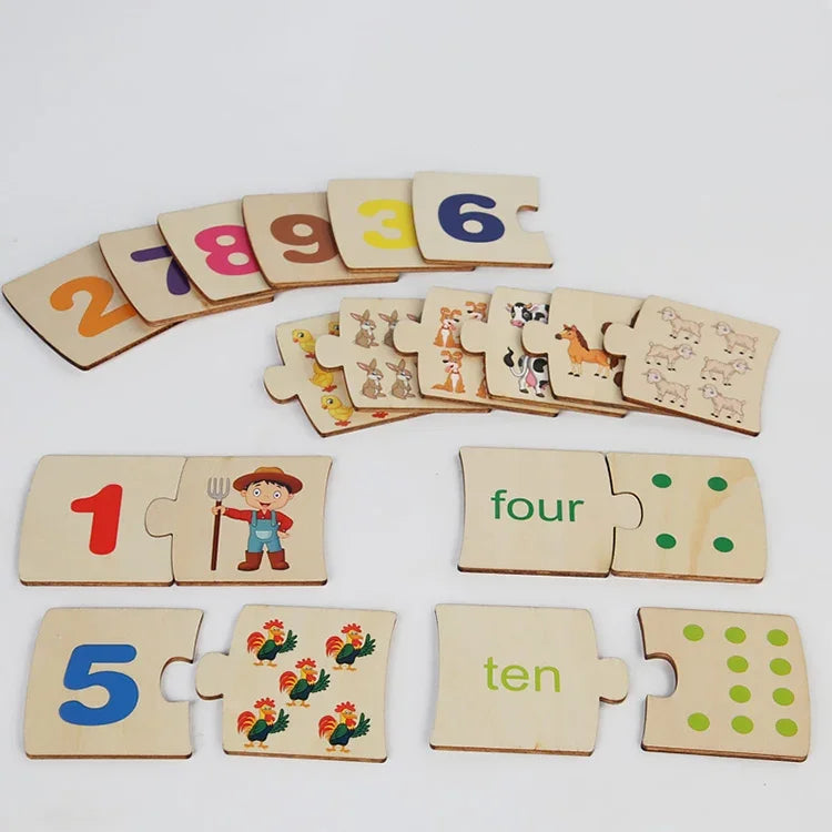 Wooden Math Puzzle for Toddlers