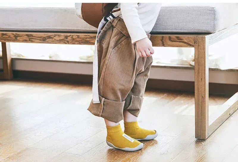 Soft Rubber Sole Baby Walker Shoes