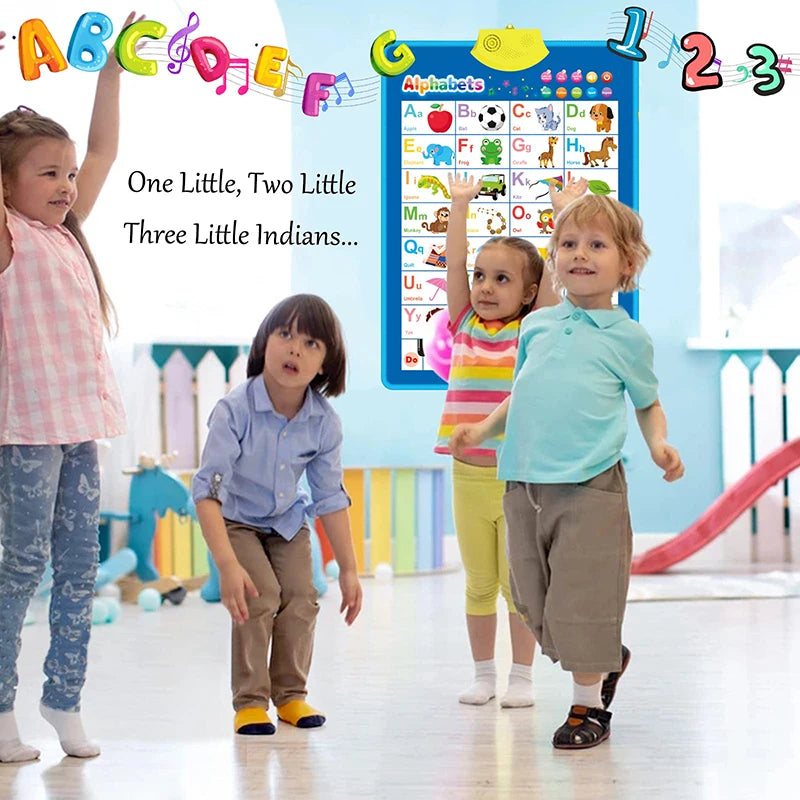 Fun Learning ABC & 123 Music Poster for Kids