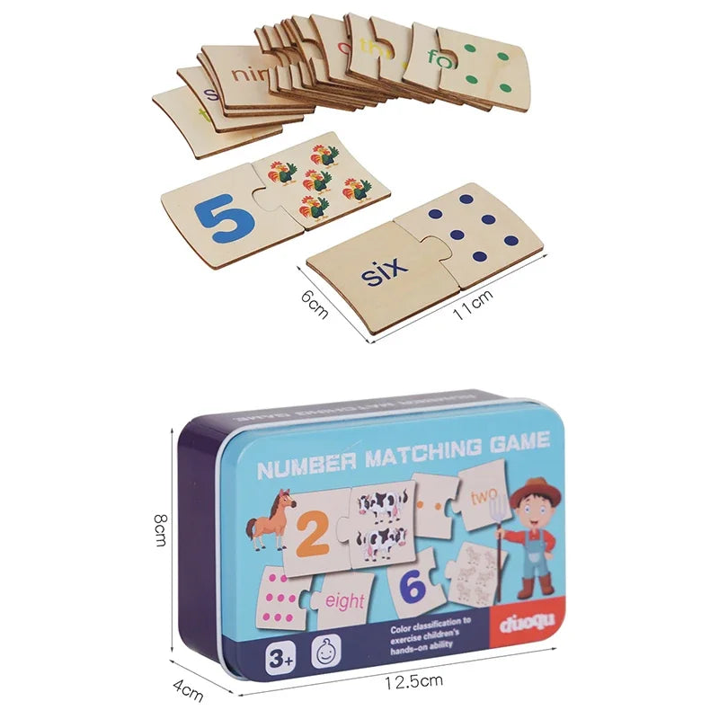 Wooden Math Puzzle for Toddlers