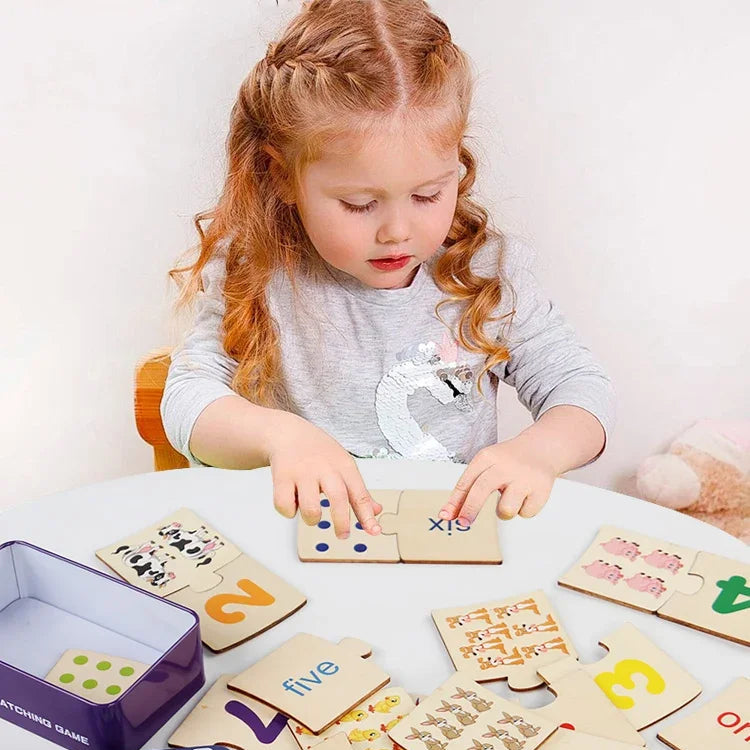 Wooden Math Puzzle for Toddlers