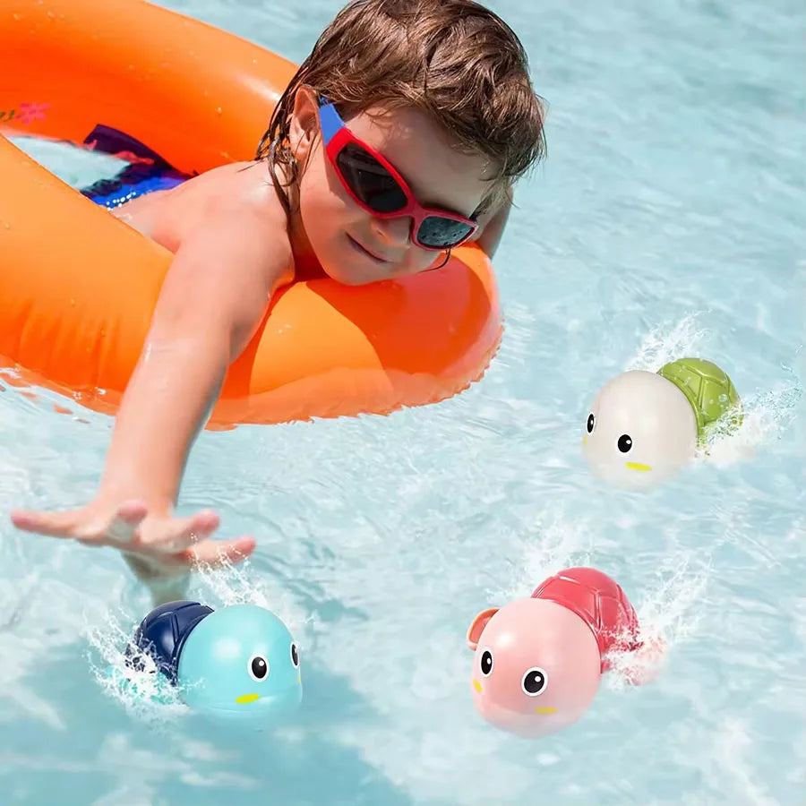 Swimming Turtle Bath Toys for Kids – 3 Pack
