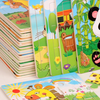 Wooden Puzzle Set for Toddlers