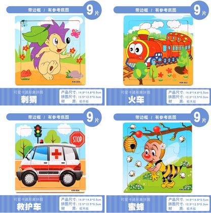Wooden Puzzle Set for Toddlers