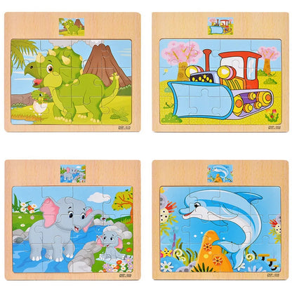 Wooden Puzzle Set for Toddlers