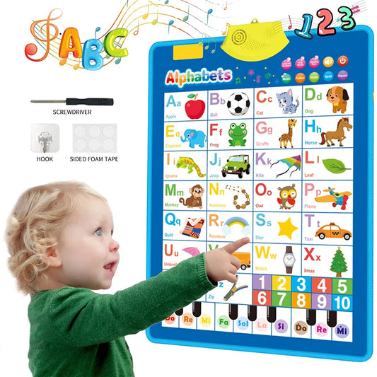 Fun Learning ABC & 123 Music Poster for Kids