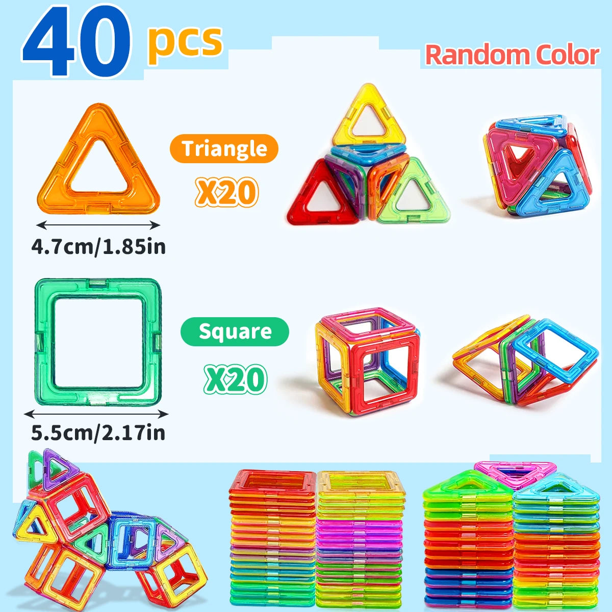 Magnetic STEM Blocks for Kids – Creative Learning Toy