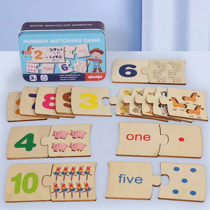 Wooden Math Puzzle for Toddlers