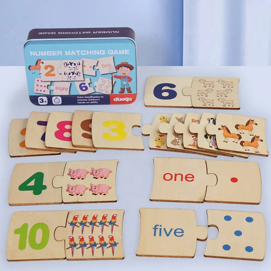 Wooden Math Puzzle for Toddlers