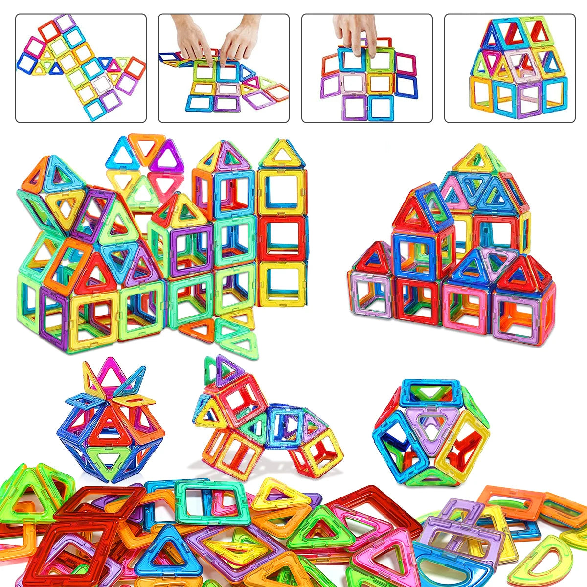 Magnetic STEM Blocks for Kids – Creative Learning Toy