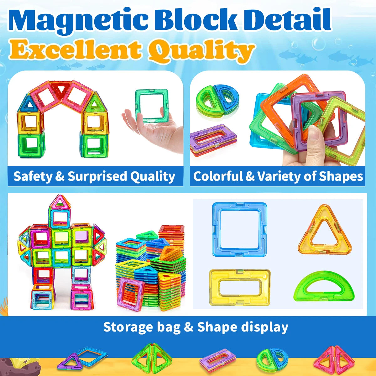 Magnetic STEM Blocks for Kids – Creative Learning Toy