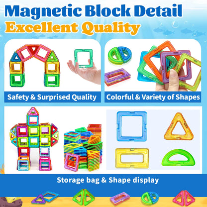 Magnetic STEM Blocks for Kids – Creative Learning Toy