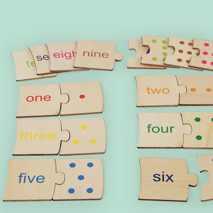 Wooden Math Puzzle for Toddlers