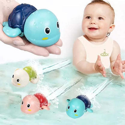 Swimming Turtle Bath Toys for Kids – 3 Pack