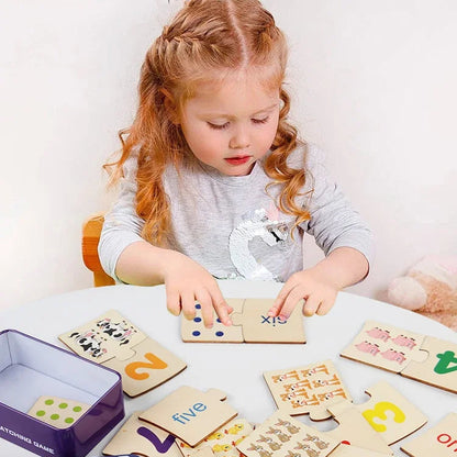 Wooden Math Puzzle for Toddlers